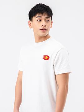 Áo thun Cotton Compact Cờ đỏ Việt Nam  - undefined