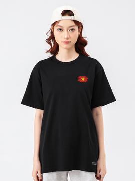 Áo thun Cotton Compact Cờ đỏ Việt Nam  - undefined