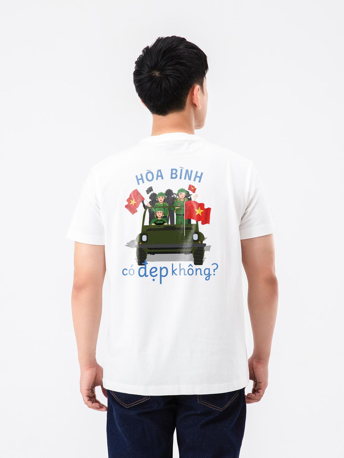 Áo thun Cotton Compact Hoà bình - undefined