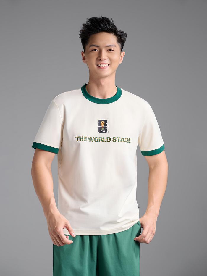 Áo Tshirt Cotton Compact Colored Rib World Cup Into Glory - undefined