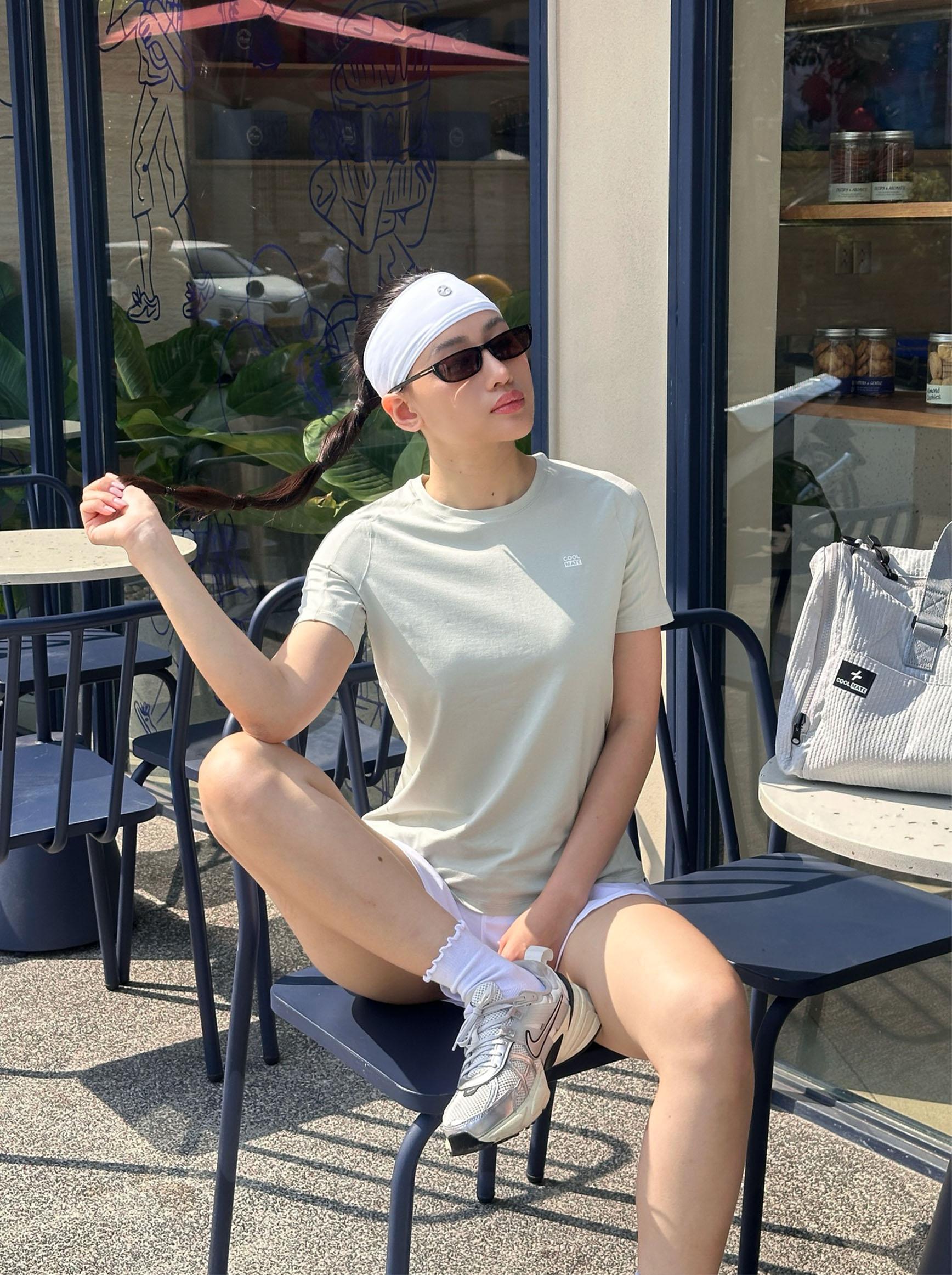 Băng đô Headband Nữ và Quần shorts nữ chạy bộ 2 lớp Pace shorts 3.5IN và Túi UT Duffle size lớn 38L