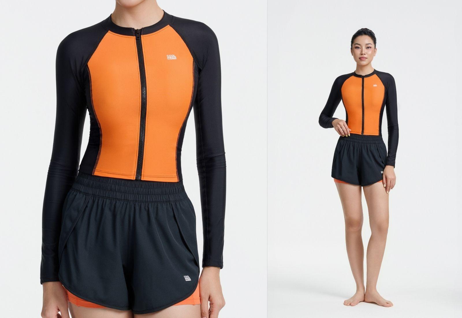 Áo bơi dài tay nữ Coolmate