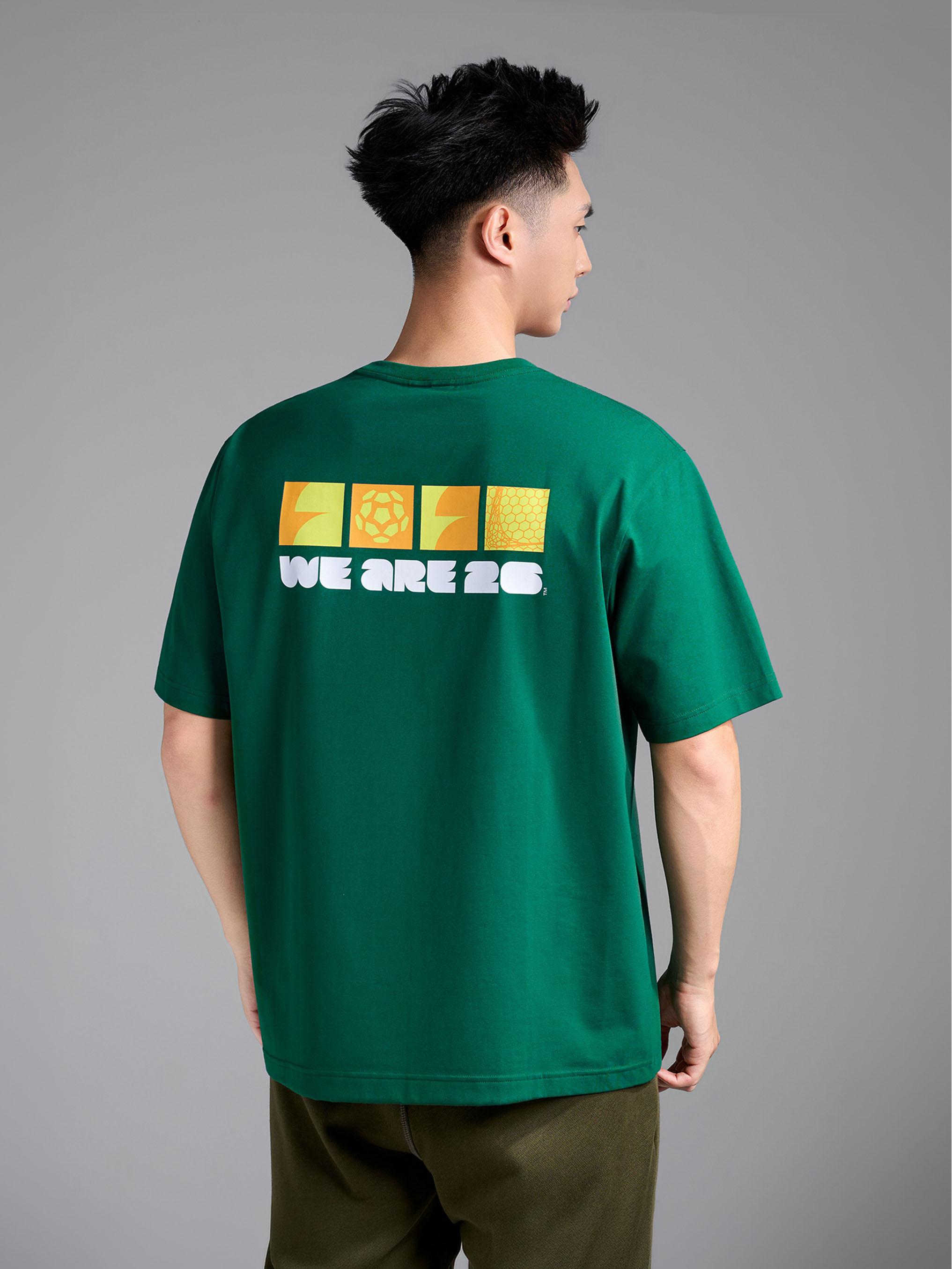 Áo Tshirt Relaxed Fit Cotton Compact World Cup Neon 26 - undefined