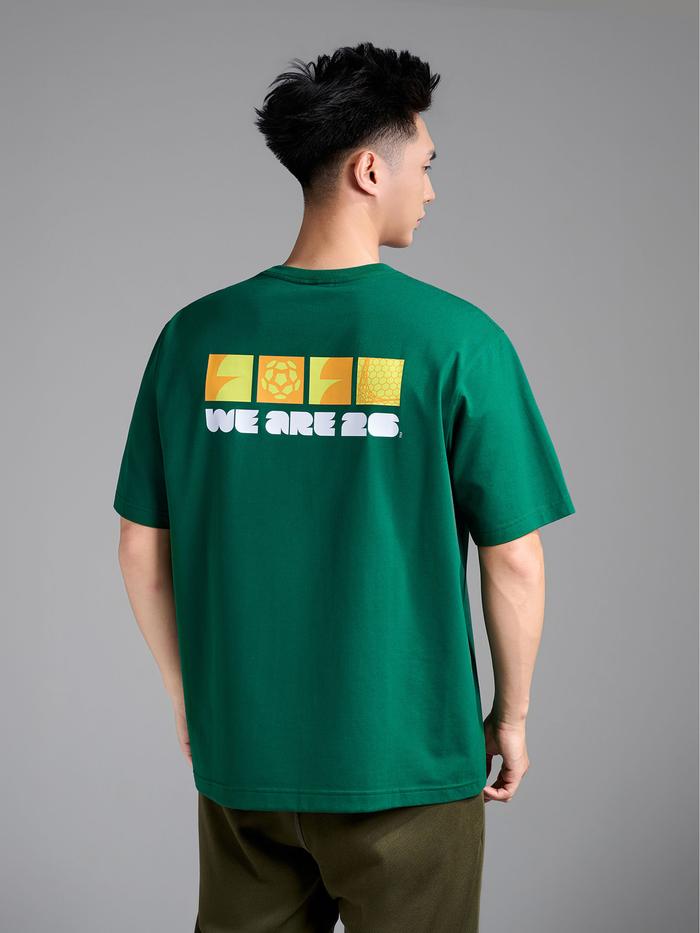 Áo Tshirt Relaxed Fit Cotton Compact World Cup Neon 26 - undefined