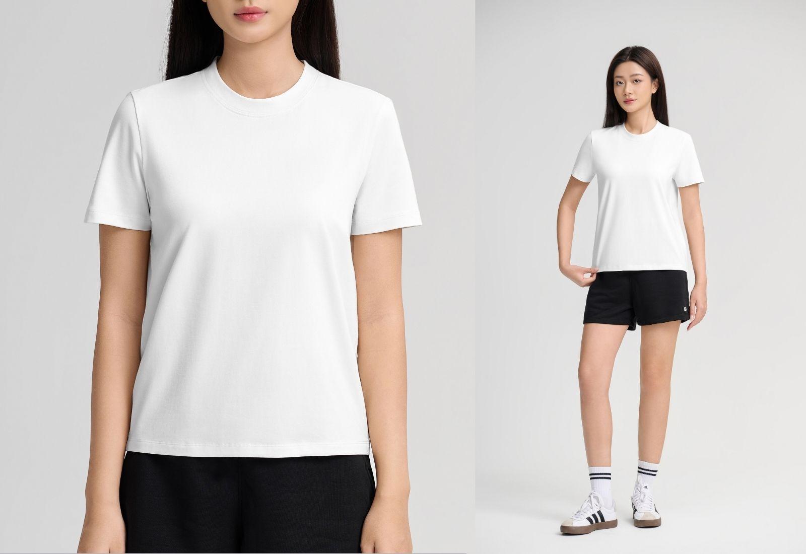 Áo Tshirt nữ Regular Cotton Compact