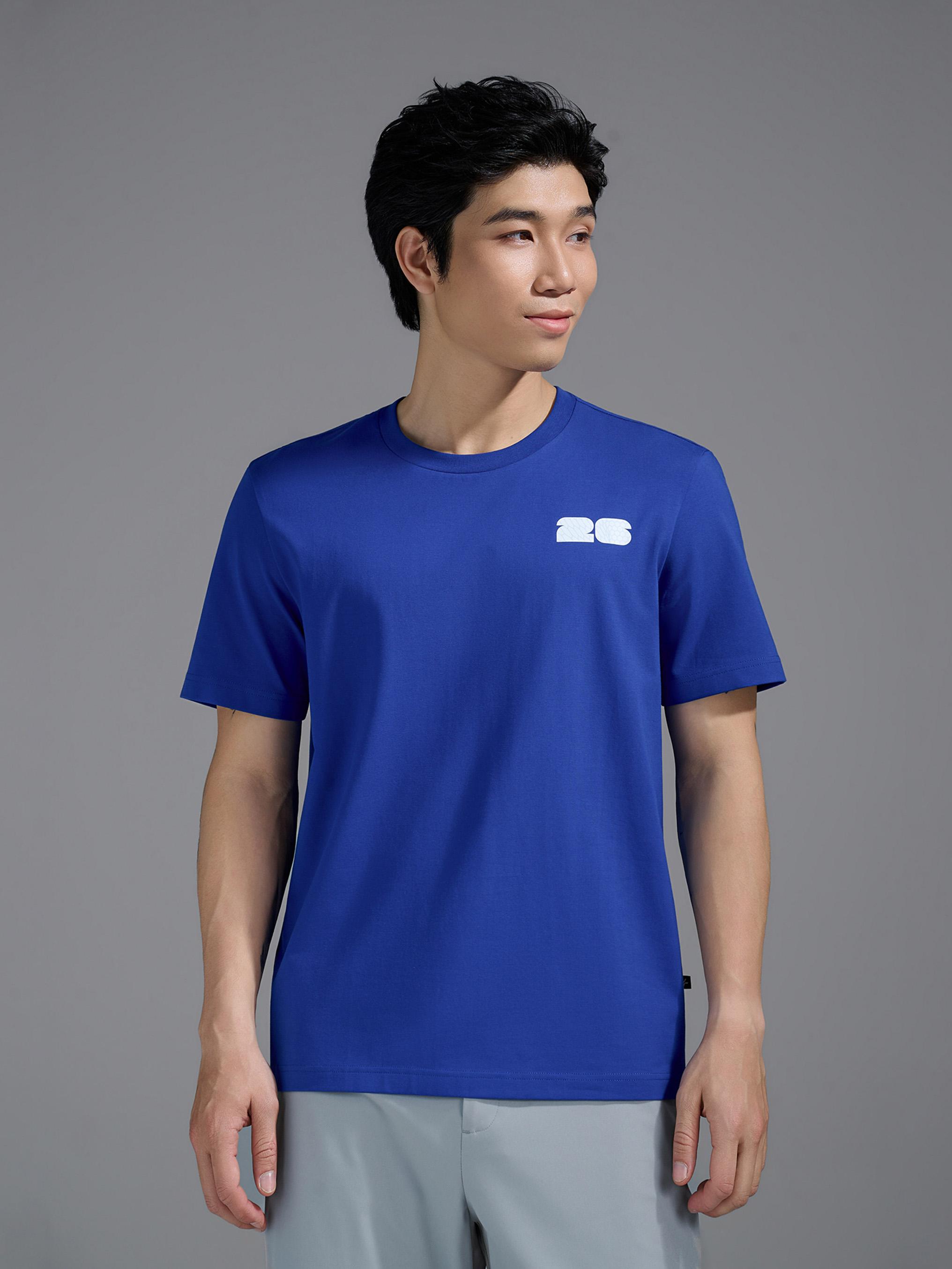 Áo Tshirt Cotton Compact World Cup Blue Matrix - undefined