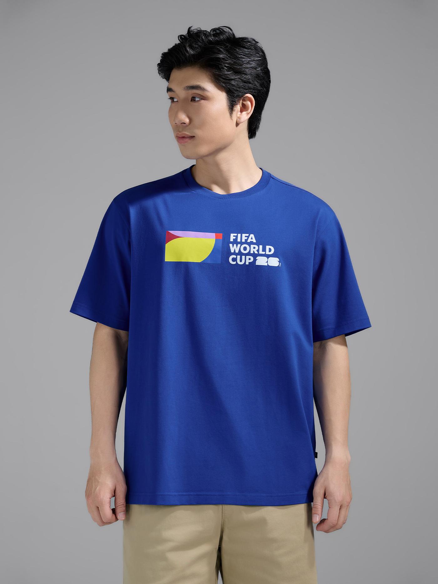Áo Tshirt Relaxed Fit Cotton Compact World Cup Unity Bar - undefined