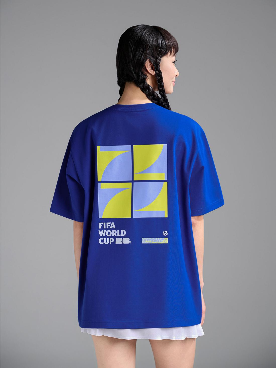 Áo Tshirt Relaxed Fit Cotton Compact World Cup Cyber 26  - undefined