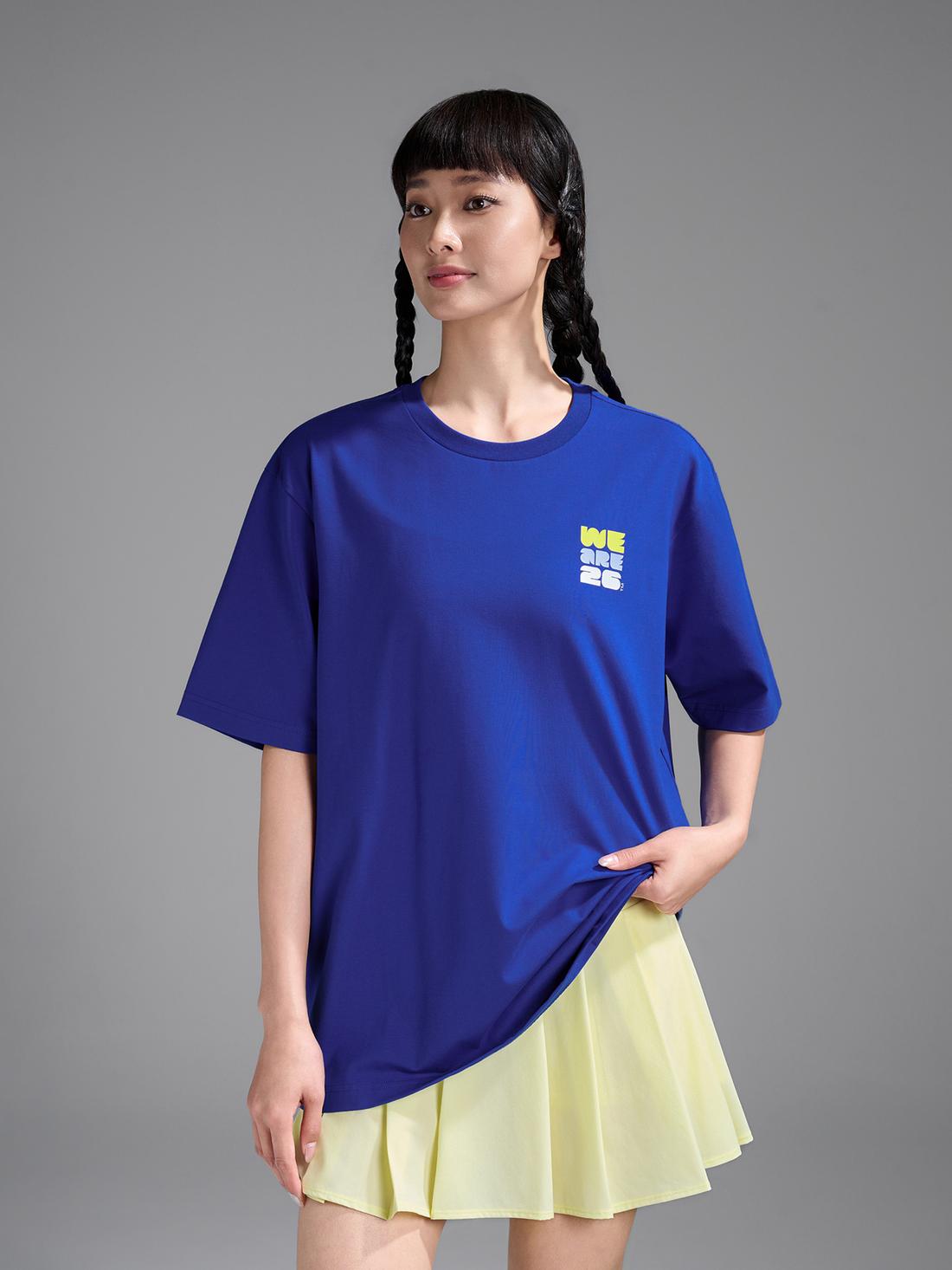 Áo Tshirt Relaxed Fit Cotton Compact World Cup Neon 26 - undefined