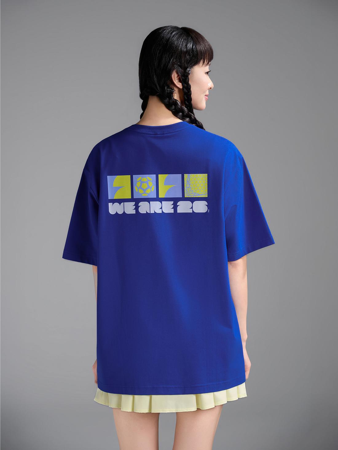Áo Tshirt Relaxed Fit Cotton Compact World Cup Neon 26 - undefined