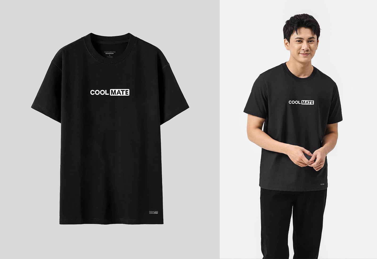 Áo thun cotton compact logo COOLMATE