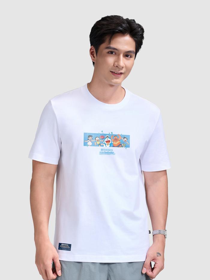 Áo thun Doraemon Tình Bạn Nhiệm Màu Cotton 180gsm - undefined