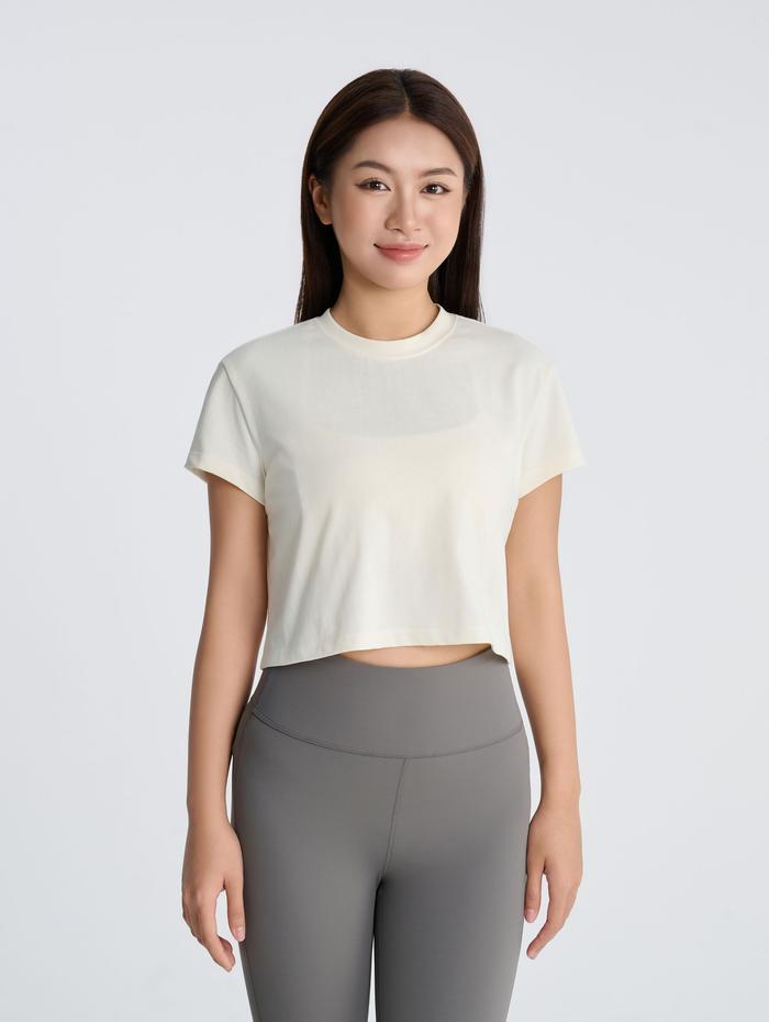 Áo Croptop nữ Cotton Poly - undefined