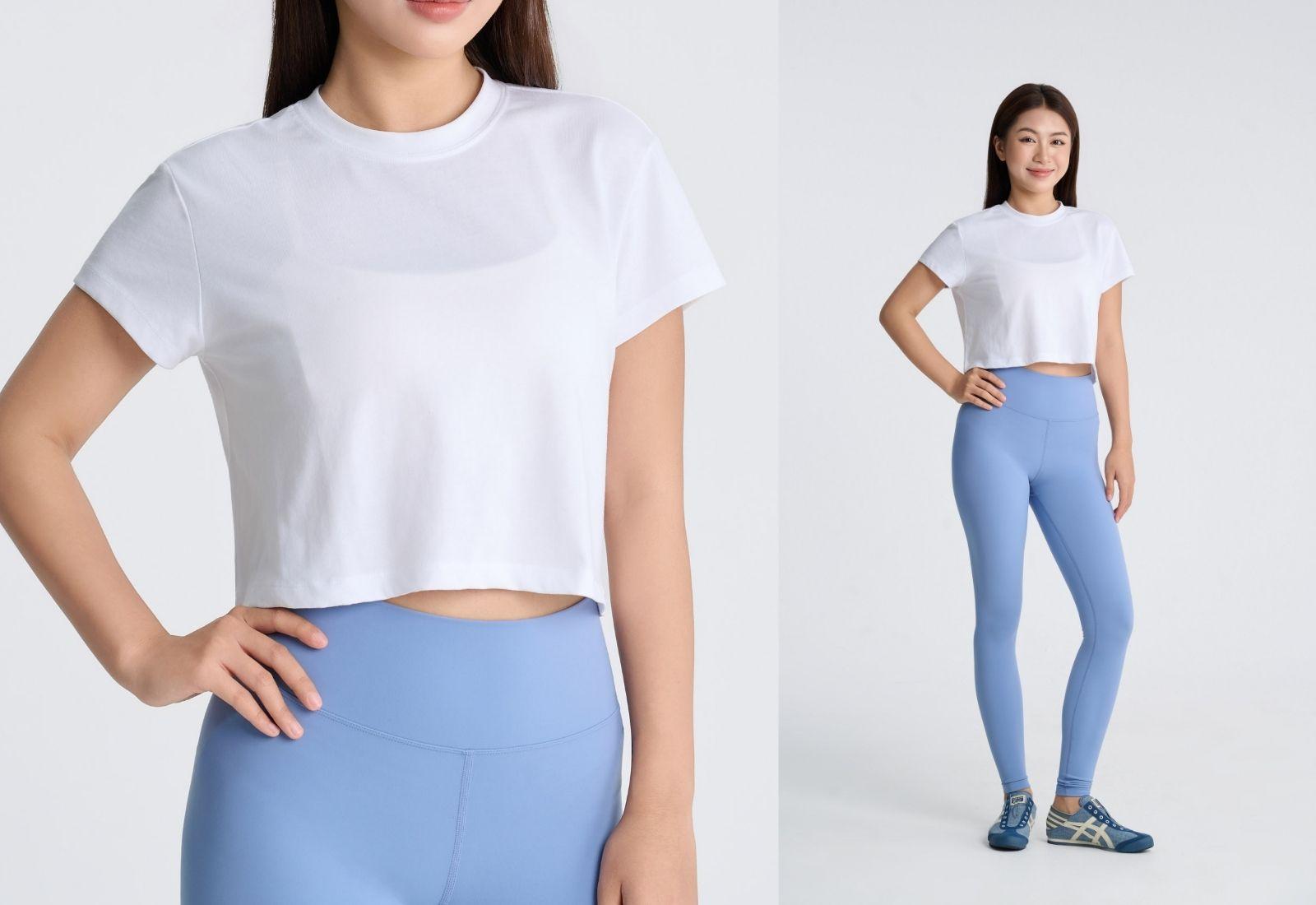 Áo Croptop nữ Cotton Poly