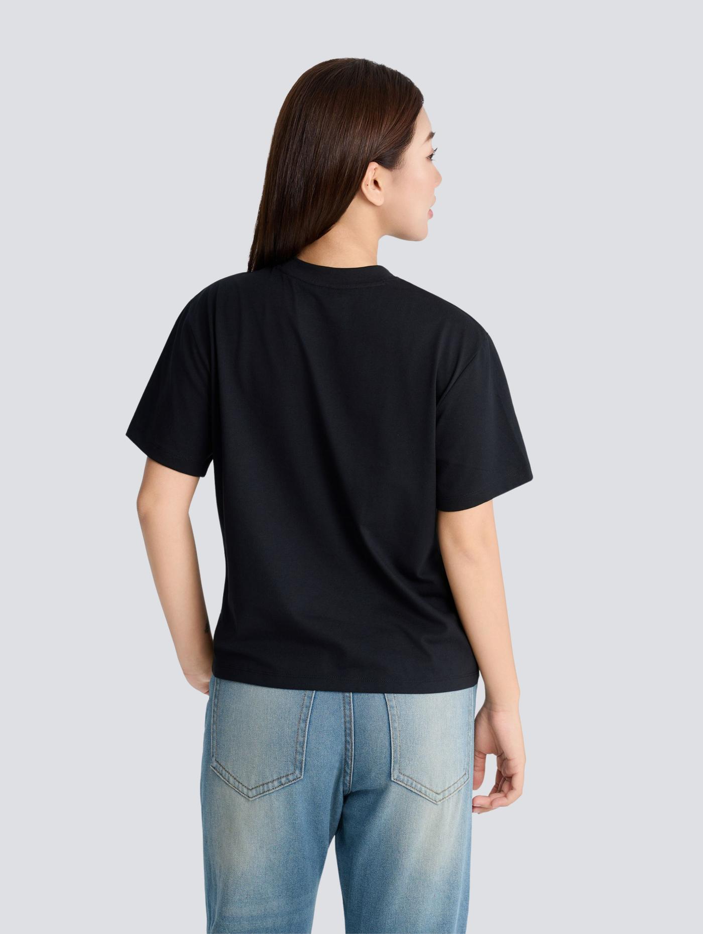 Áo Tshirt Relaxed Fit nữ Cotton Poly - undefined