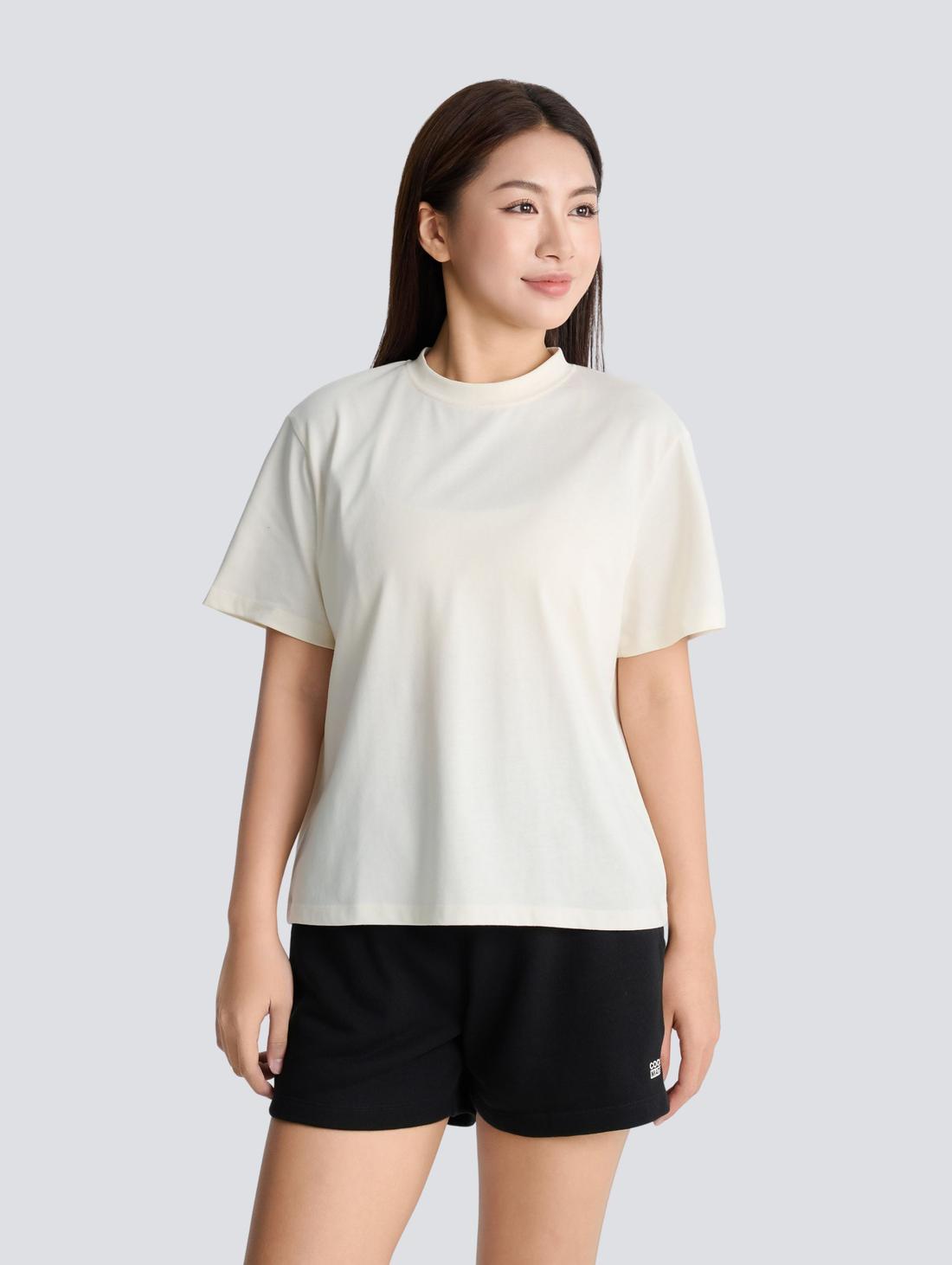 Áo Tshirt Relaxed Fit nữ Cotton Poly - undefined