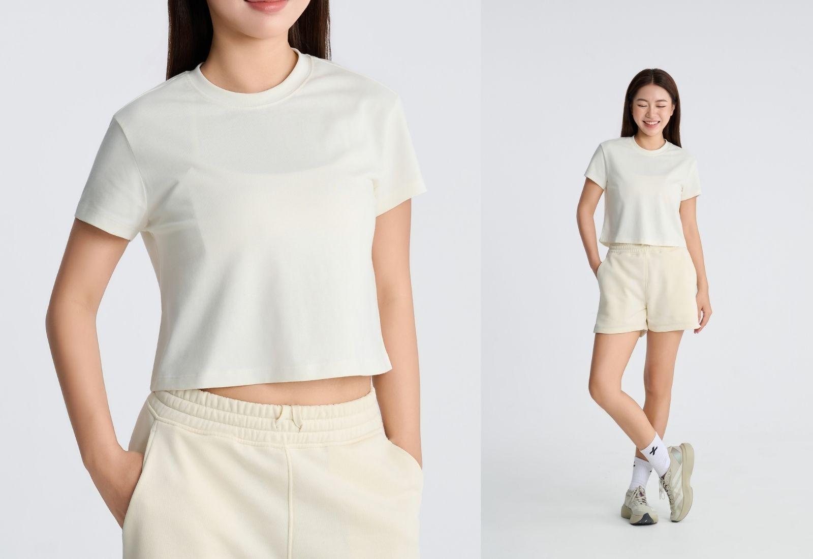 Áo Croptop nữ 100% Cotton