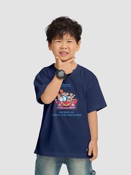 Áo thun trẻ em Doraemon Chuyến Xe Tình Bạn Cotton Compact  - undefined