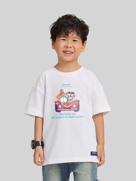 Áo thun trẻ em Doraemon Chuyến Xe Tình Bạn Cotton Compact  - undefined