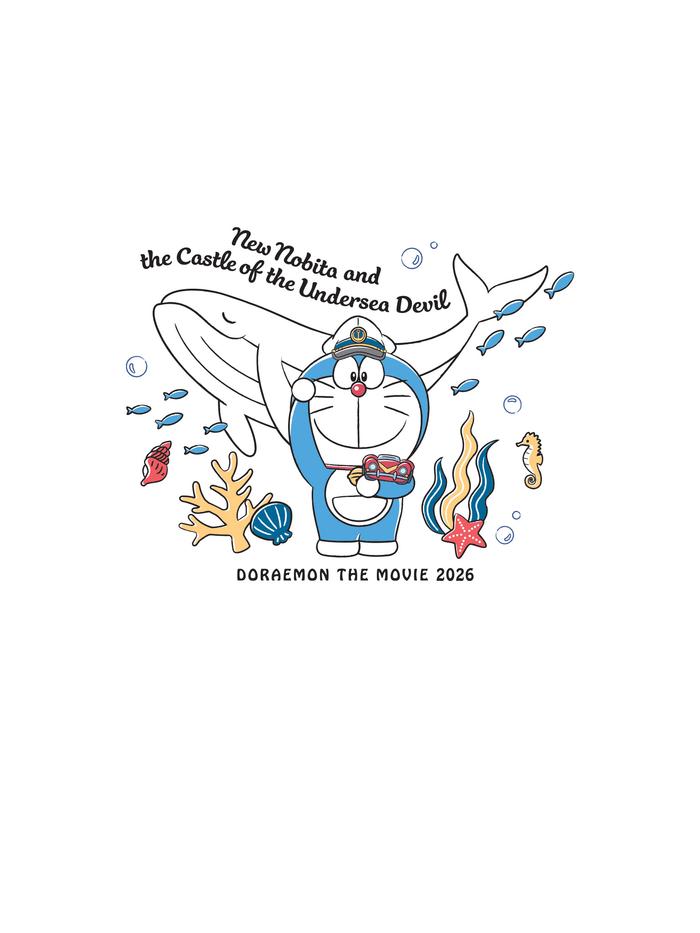 Áo thun trẻ em Doraemon Thanh Âm Đại Dương Cotton Compact - undefined