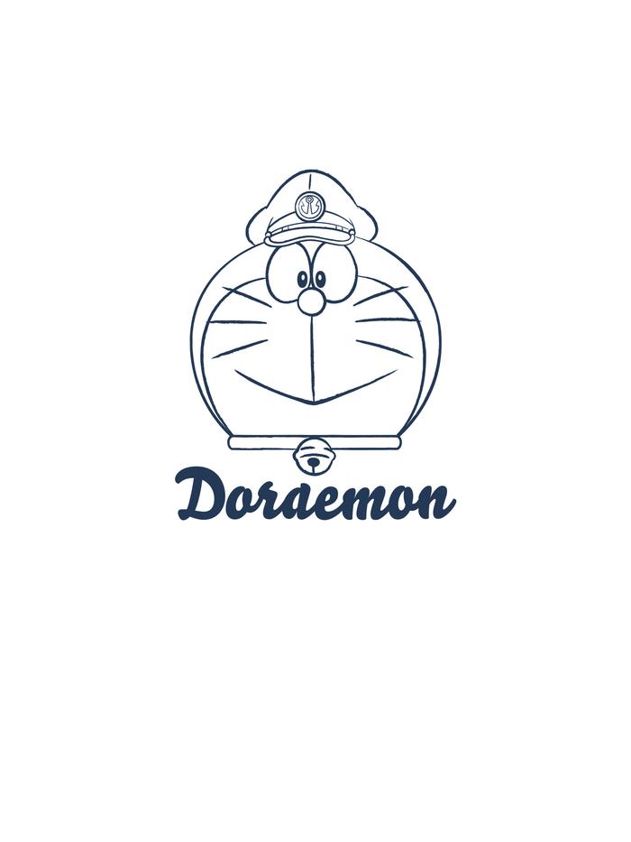 Áo thun Doraemon Sứ Giả Tuổi Thơ Cotton Compact phối bo - undefined