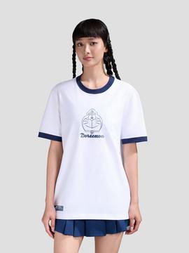 Áo thun Doraemon Sứ Giả Tuổi Thơ Cotton Compact phối bo - undefined