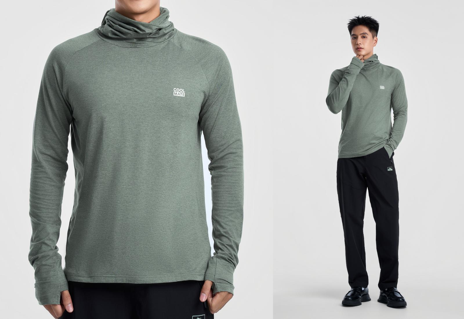 Áo Hoodie chống nắng nam Quick Dry Sun Protection UPF50