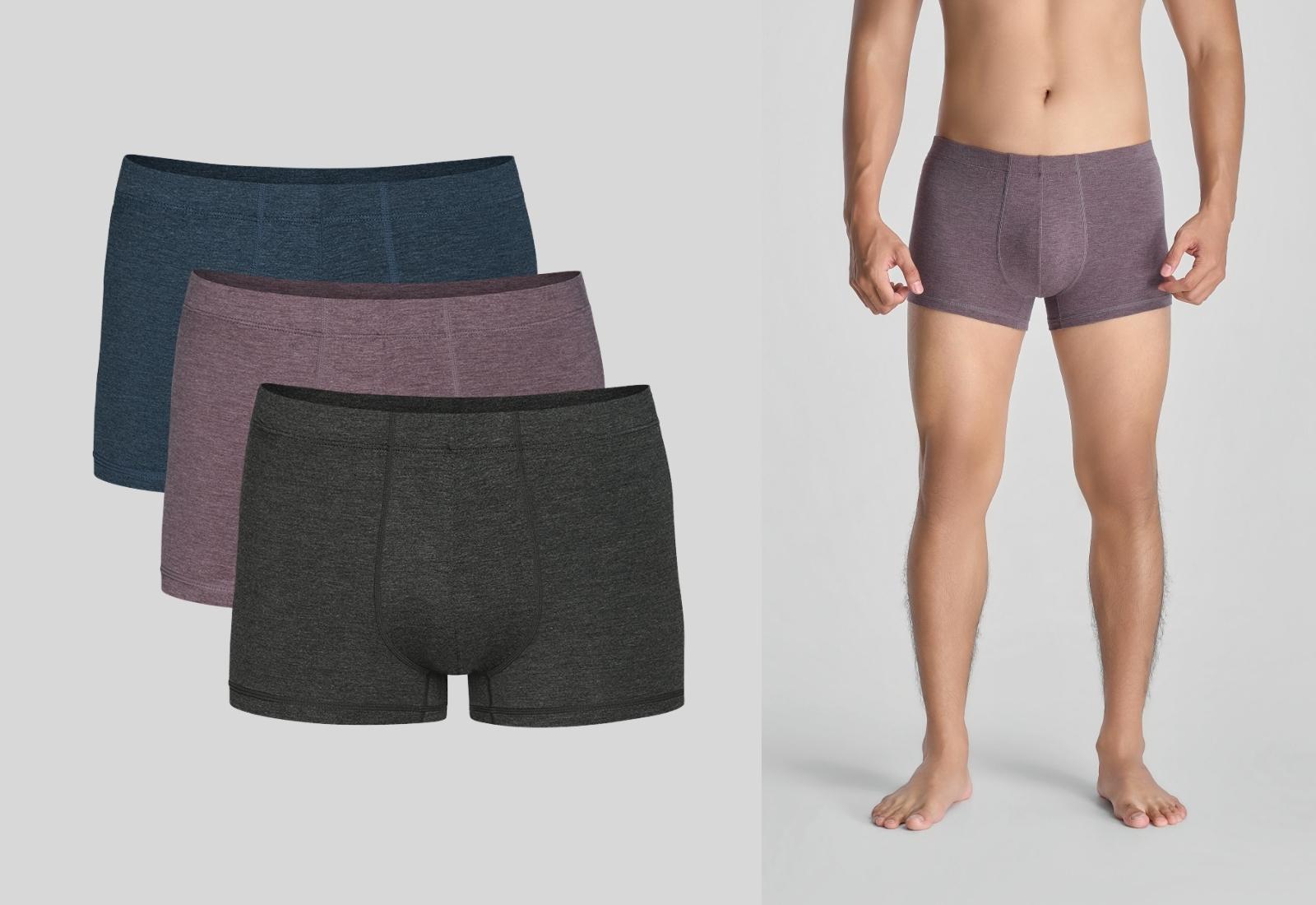 Combo 3 Quần Lót Nam Trunk Bamboo Melange