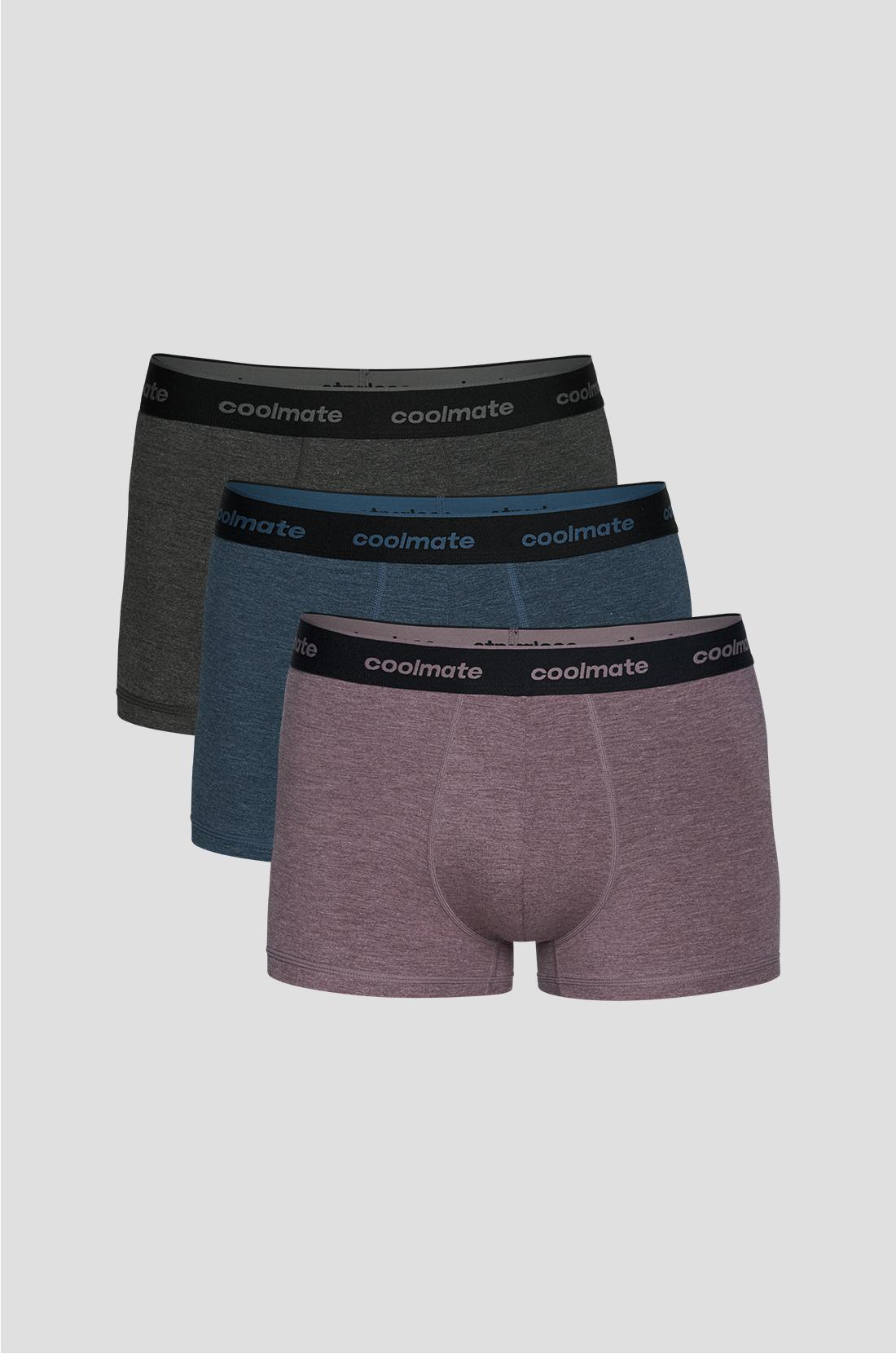 Combo 3 Quần Lót Nam Trunk Bamboo Melange Logo 2 - undefined