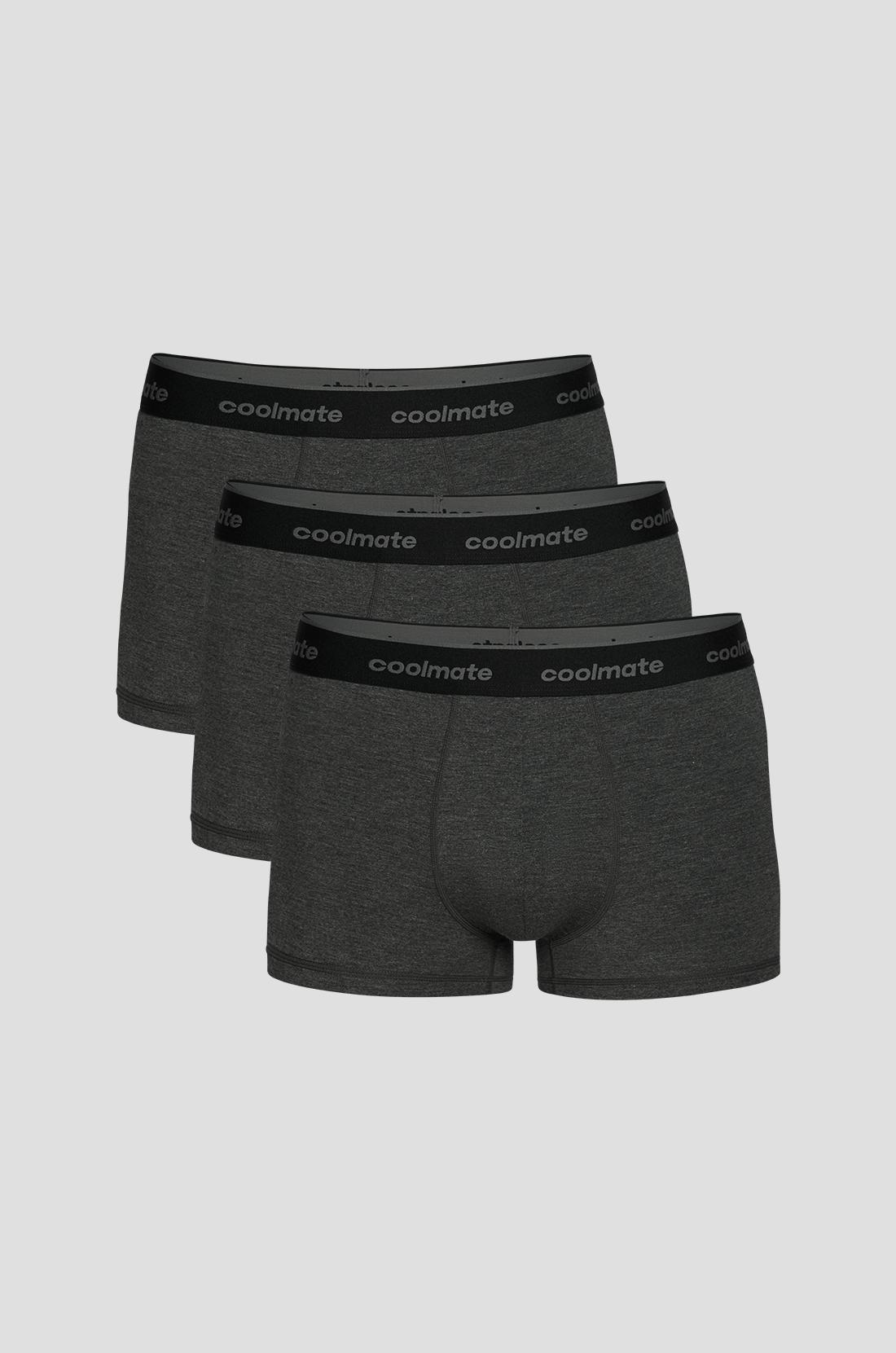 Combo 3 Quần Lót Nam Trunk Bamboo Melange Logo 2 - undefined