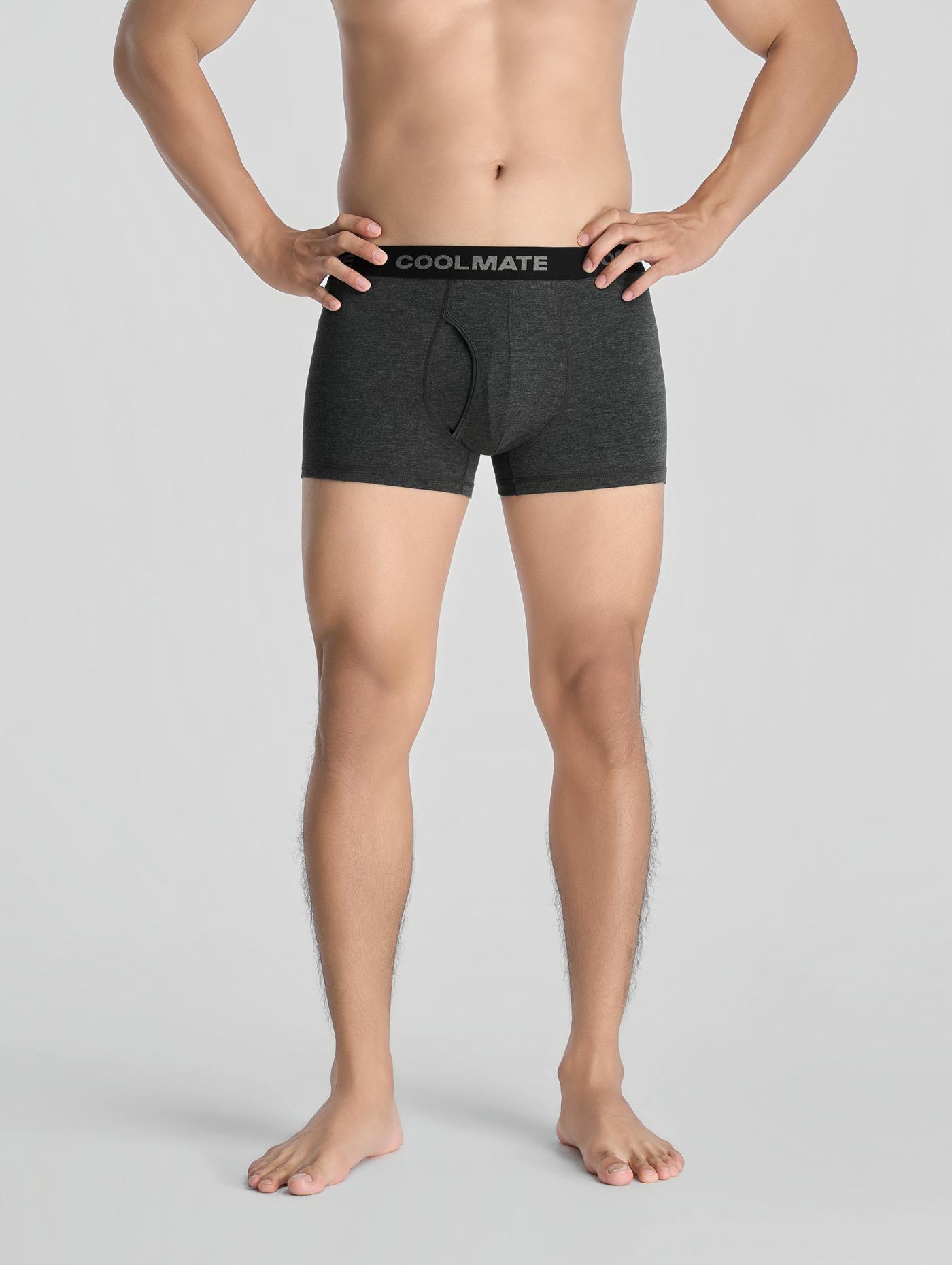 Combo 3 Quần Lót Nam Trunk Bamboo Melange Logo - undefined