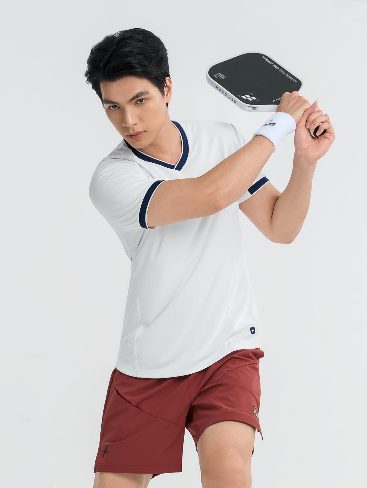 Áo Tshirt Pickleball nam cổ V Zero Mark - undefined