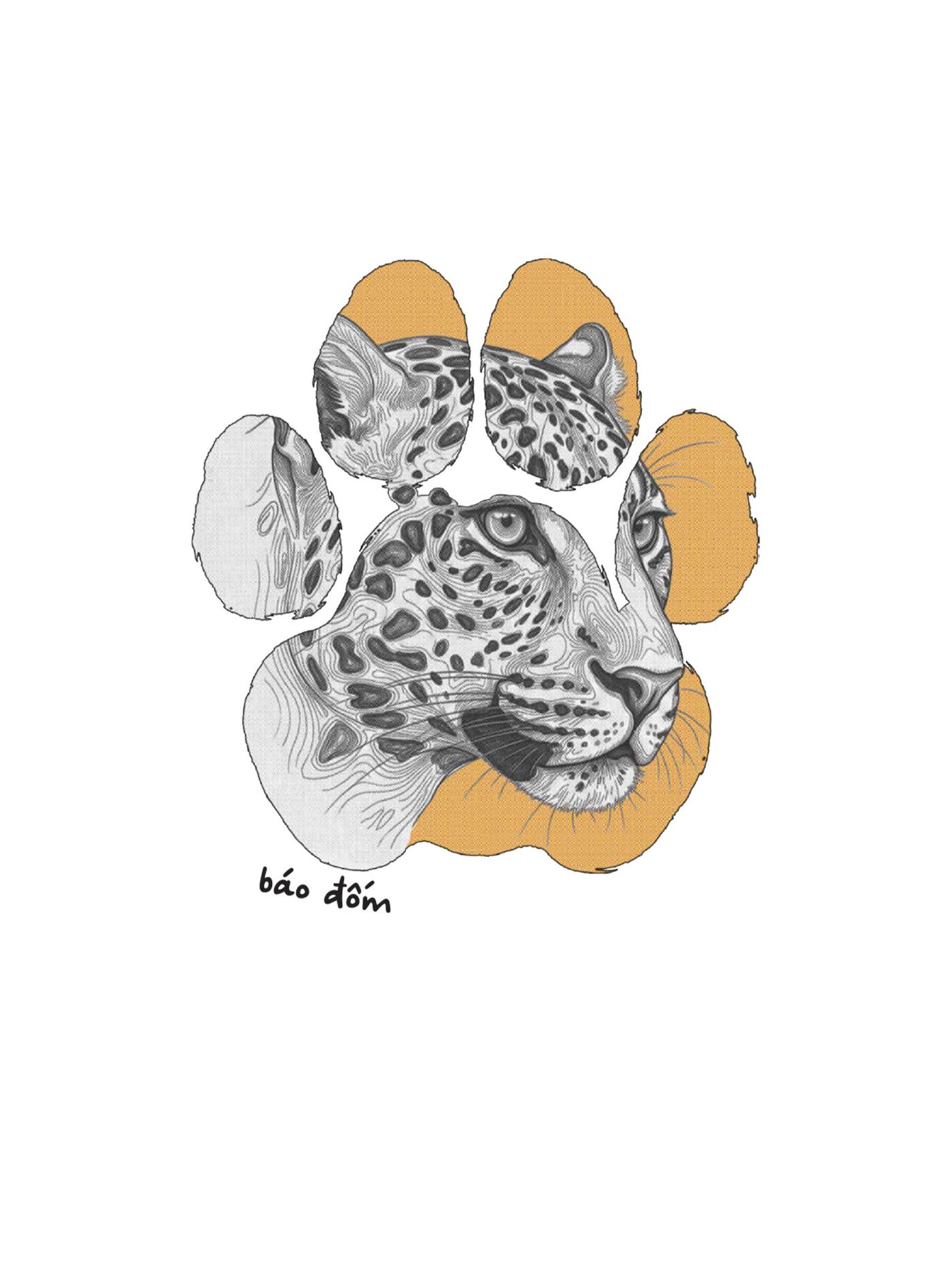 Áo Jungle Báo Đốm Cotton 220gsm - undefined