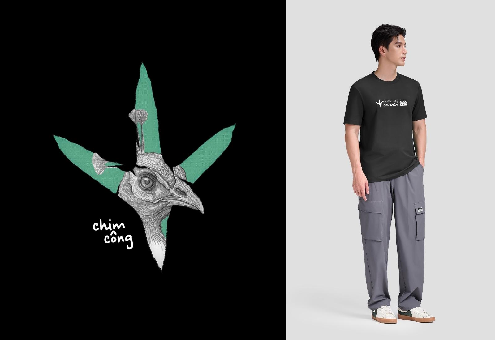 Áo Jungle Chim Công Cotton 220gsm