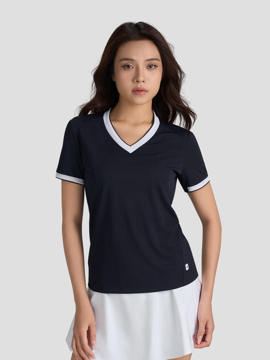 Áo Tshirt Pickleball nữ cổ V Zero Mark - undefined