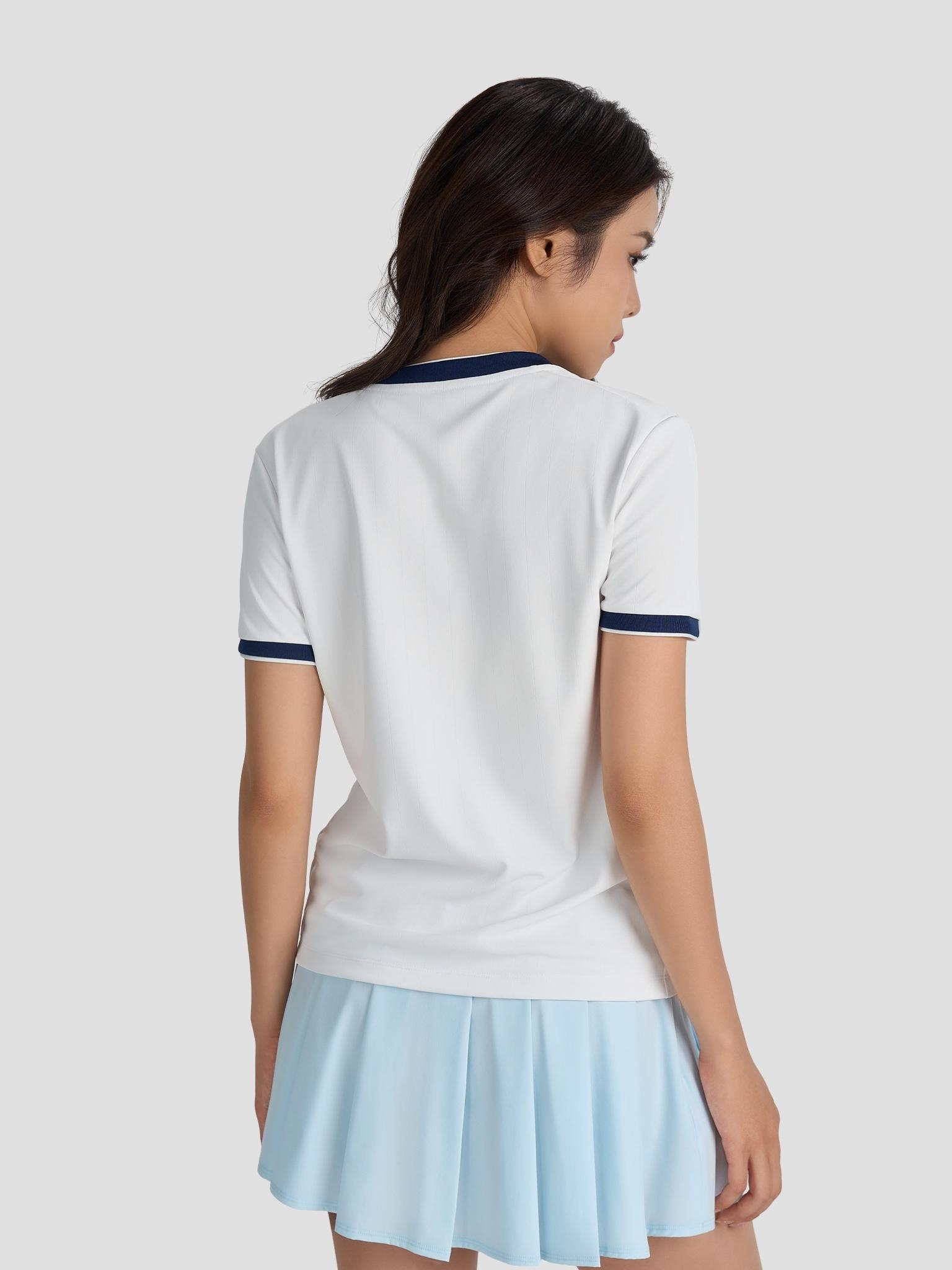 Áo Tshirt Pickleball nữ cổ V Zero Mark - undefined