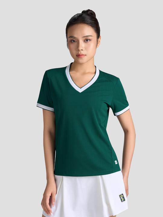 Áo Tshirt Pickleball nữ cổ V Zero Mark - undefined