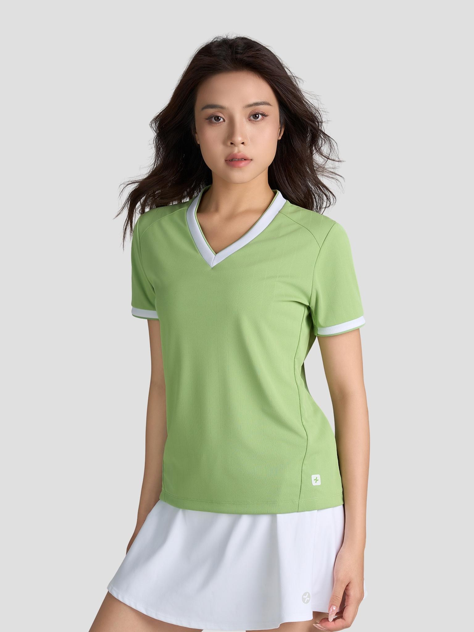 Áo Tshirt Pickleball nữ cổ V Zero Mark - undefined