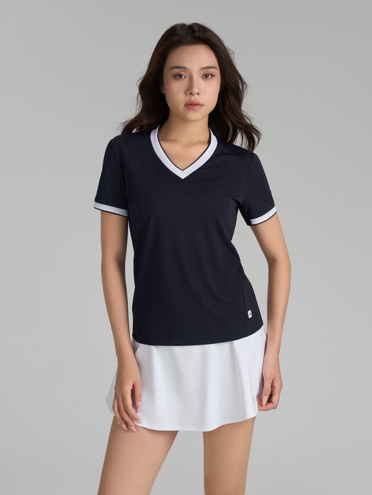 Áo Tshirt Pickleball nữ cổ V Zero Mark - undefined