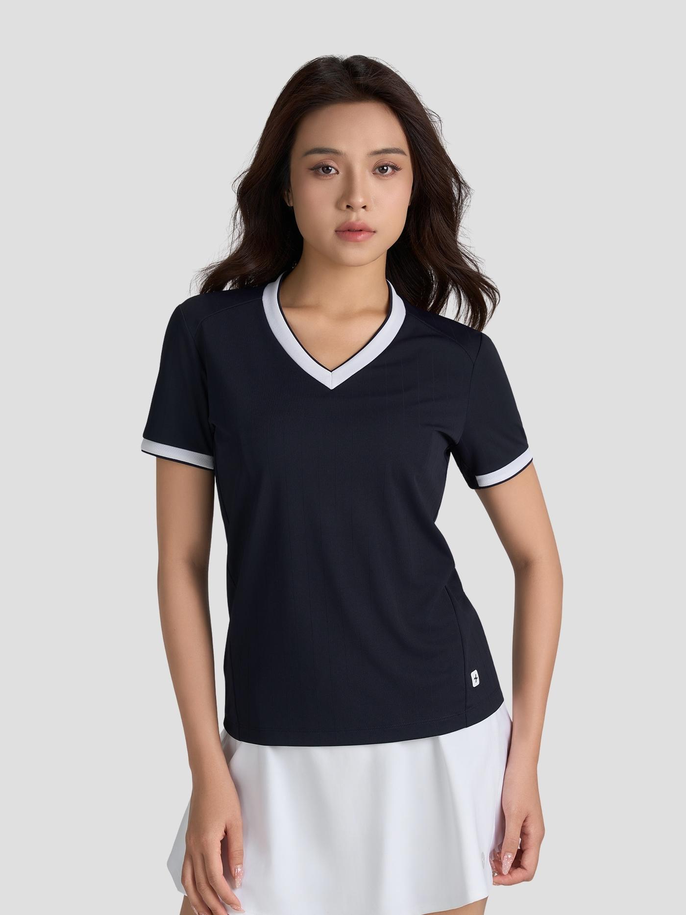 Áo Tshirt Pickleball nữ cổ V Zero Mark - undefined