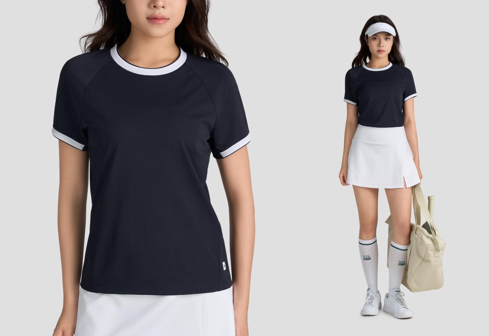 Áo Tshirt Pickleball nữ cổ tròn Zero Mark