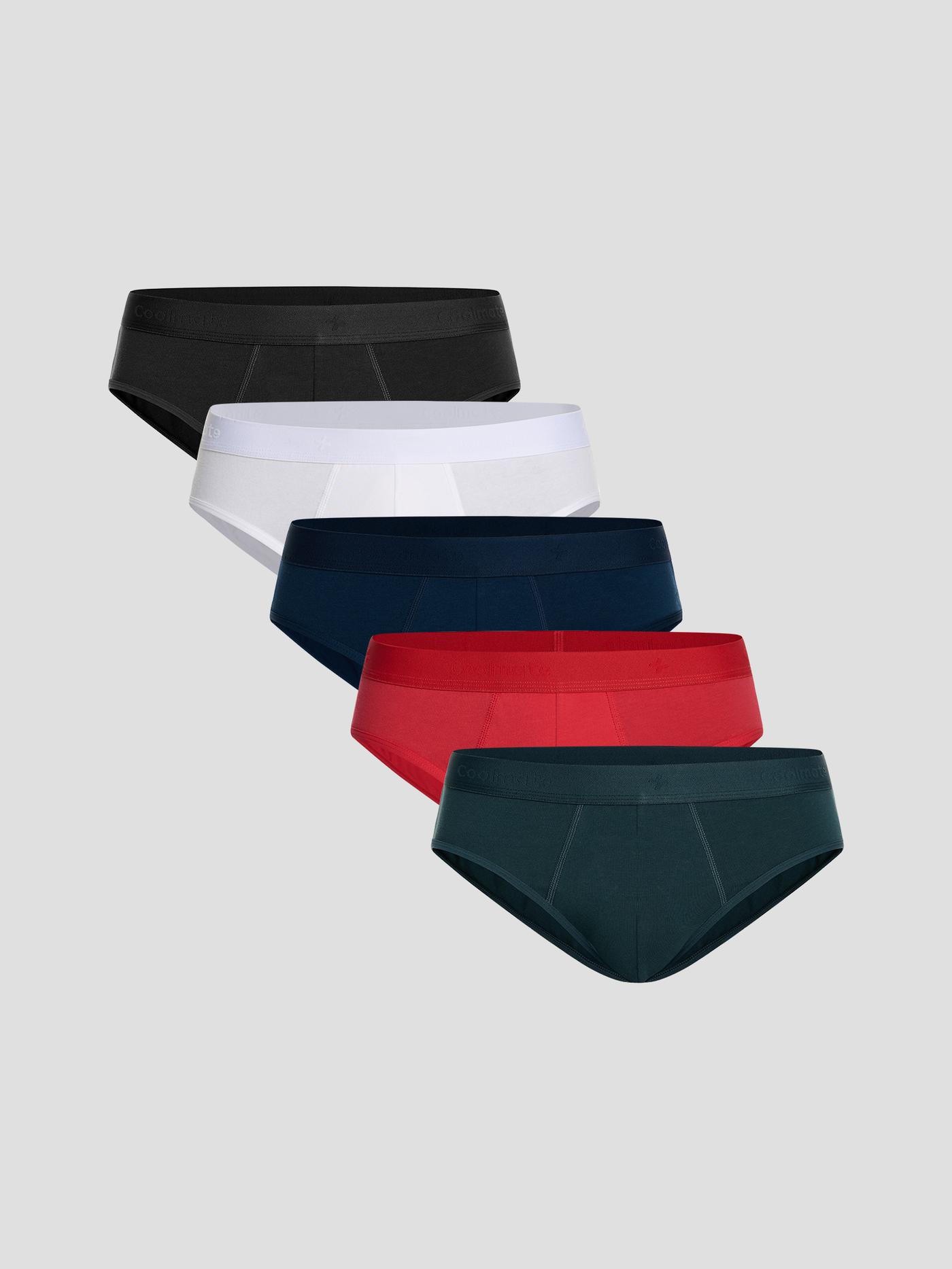 Pack 5 Quần lót nam Brief Cotton Co Giãn Origin - undefined
