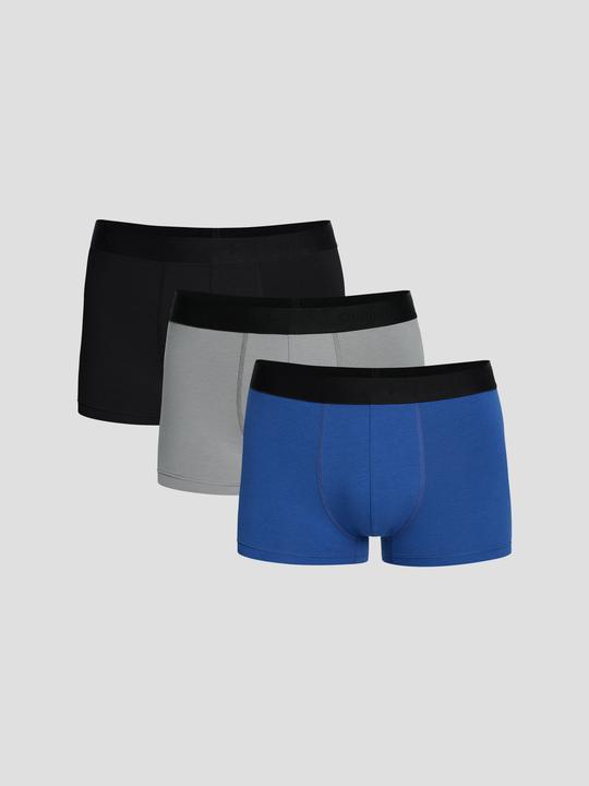 Pack 3 Quần lót nam Trunk Cotton Co Giãn Essentials - undefined