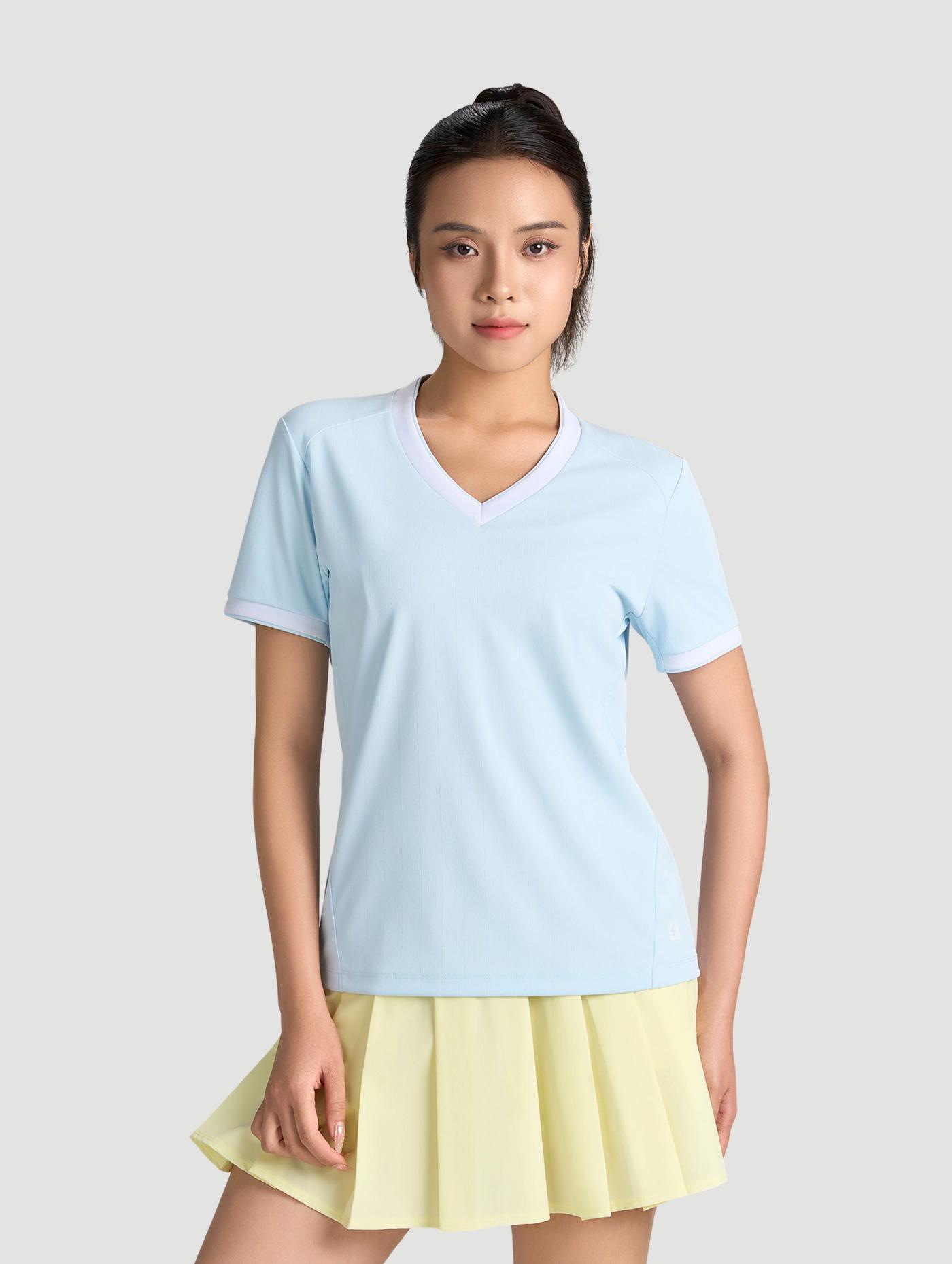 Áo Tshirt Pickleball nữ cổ V Zero Mark - undefined