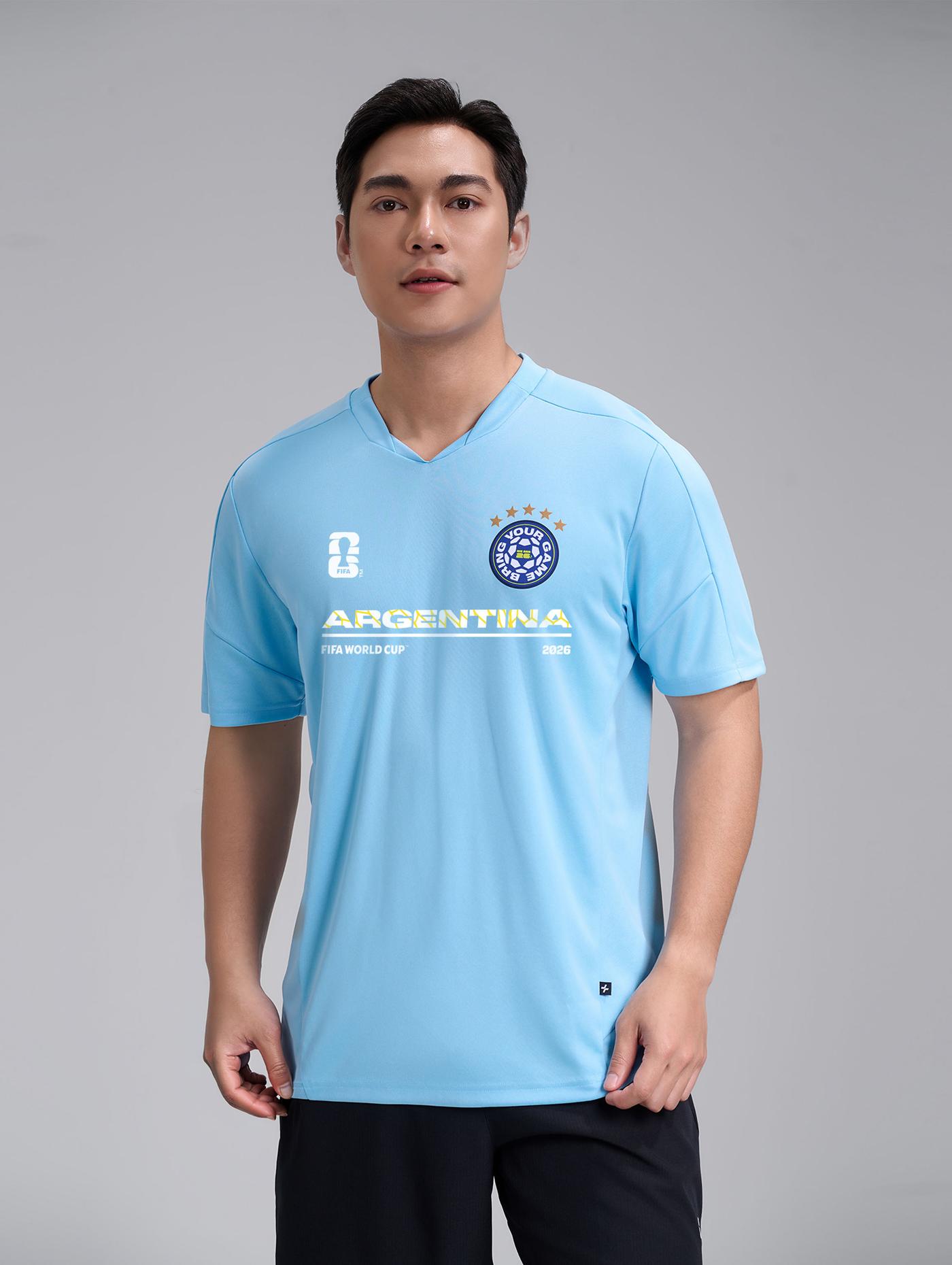 Áo thun cổ V Exdry ProActive World Cup Argentina - undefined