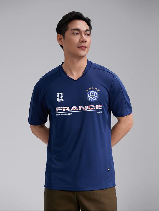 Áo thun cổ V Exdry ProActive World Cup France - undefined