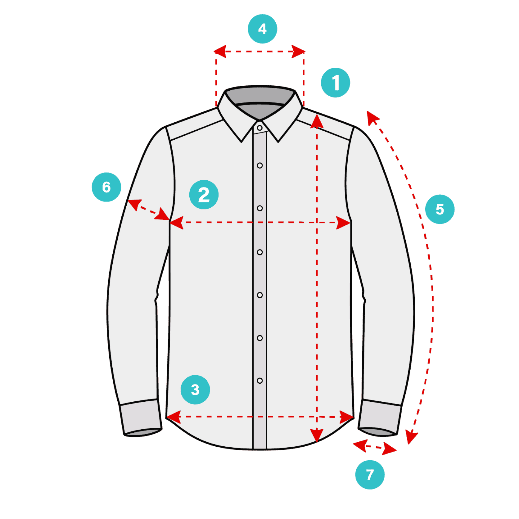 Hướng dẫn đo shirt