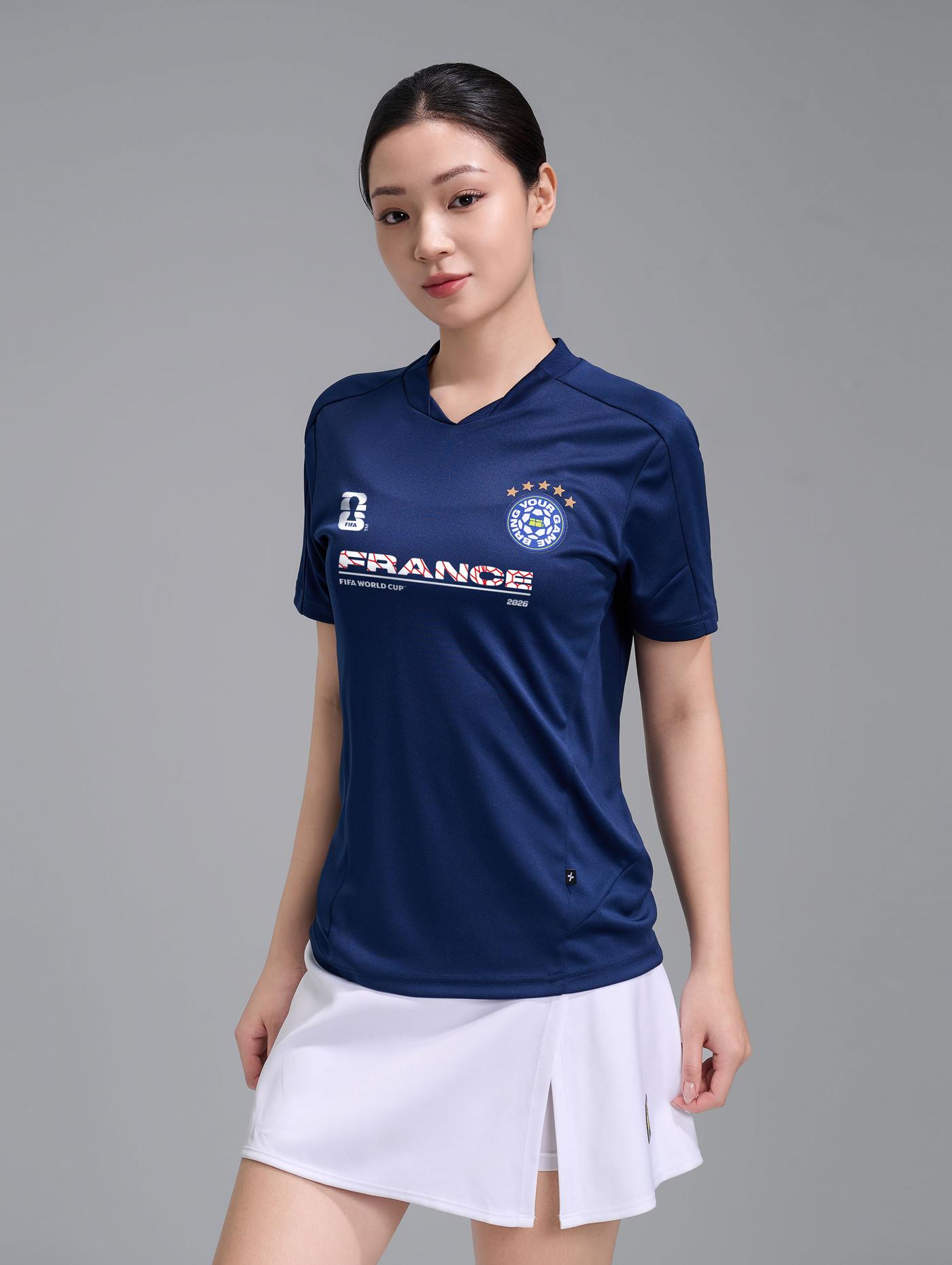 Áo thun cổ V Exdry ProActive World Cup France - undefined