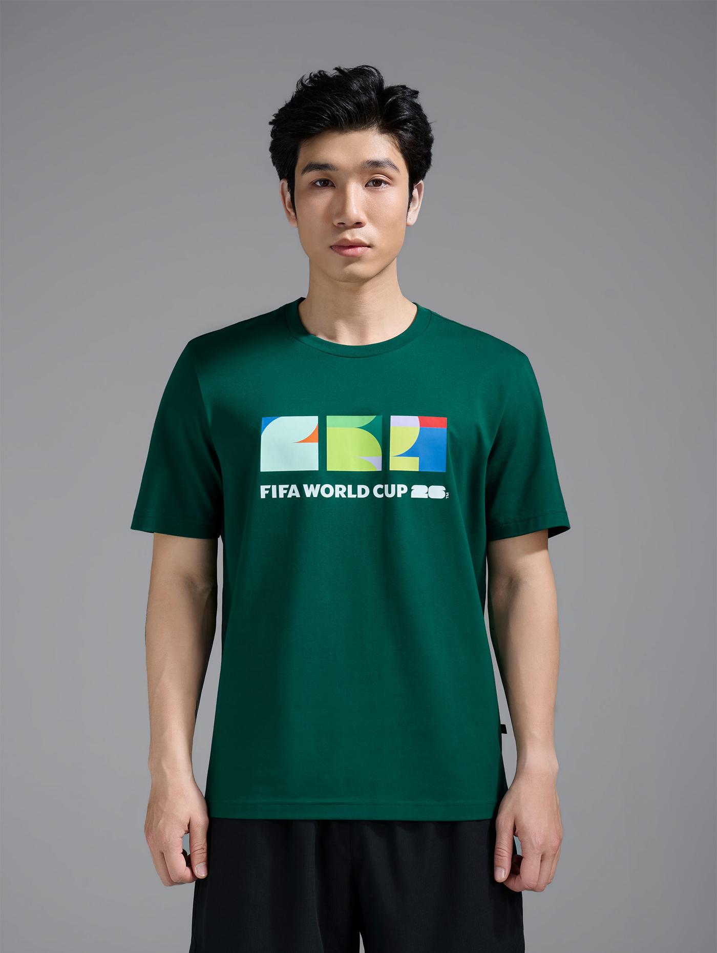 Áo Tshirt Cotton Compact World Cup Vibrant Era 26 - CR7 - undefined