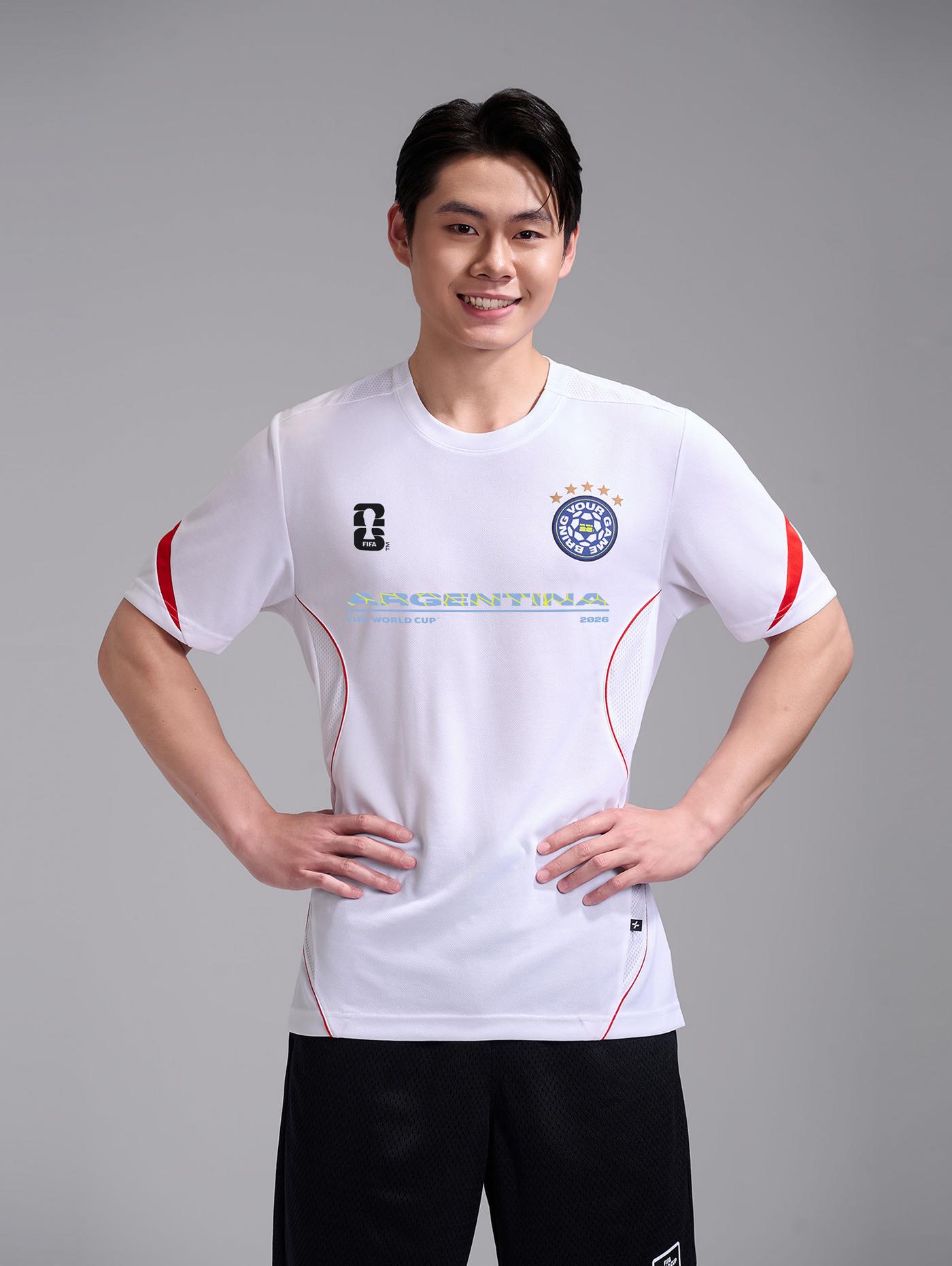 Áo thun nam phối tay Exdry Peformance World Cup Argentina - undefined